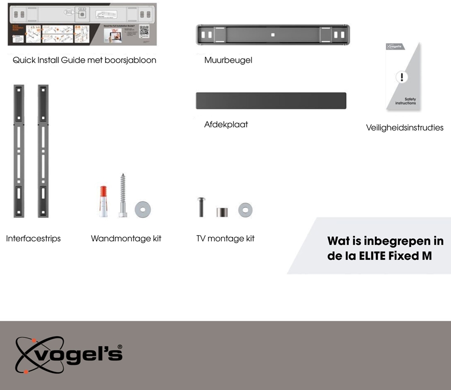 Vogel's ELITE TVM 5405 | Vaste tv-beugel | 32-77" 6